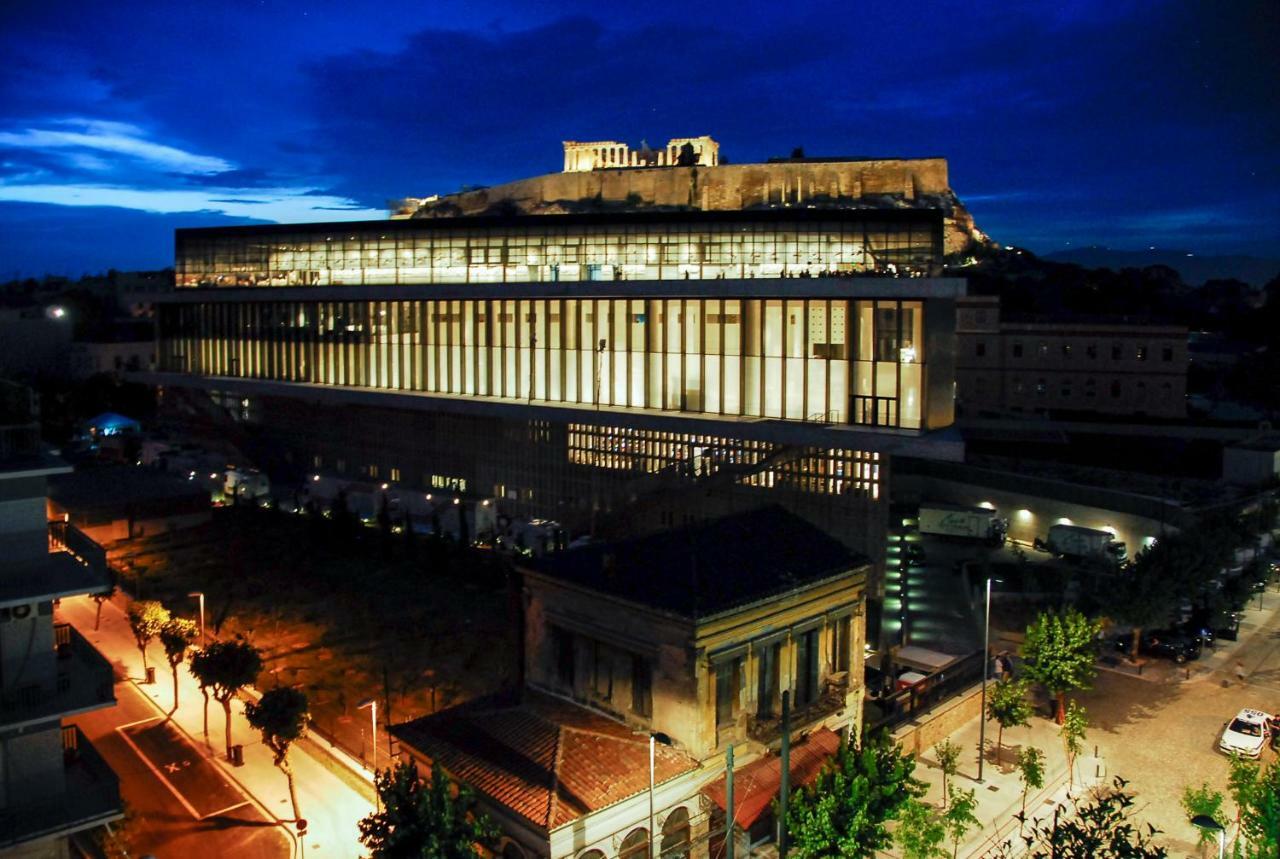 Acropolis Amazing Balcony View 3 Minutes Walking To The Museum Apartment Athena Bagian luar foto